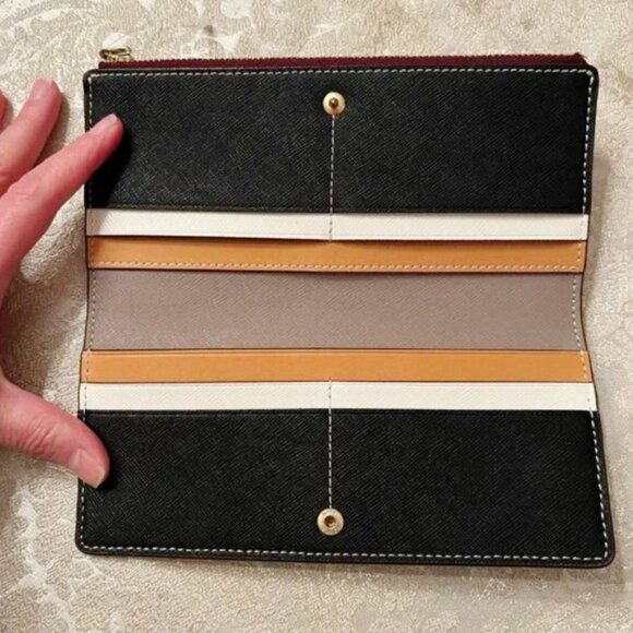 *NEW* Tory Burch Slim Leather Wallet - Picture 2 of 5
